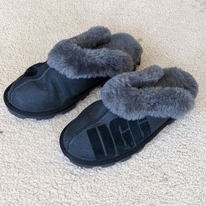 UGG Sparkly Black Slip-Ons